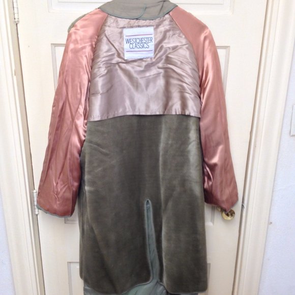 Westchester Classics Vintage 80's Trench Coat Khaki  Mens SZ 44 Long - Picture 10 of 12